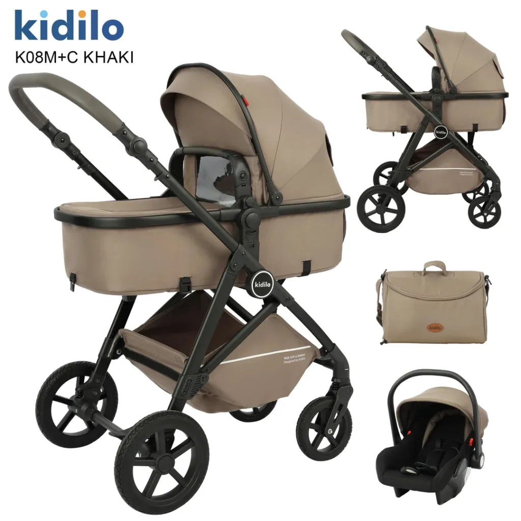 Kolica za bebe K08M - tamno bež